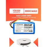 Electroll Alex Laser 1281H Uyumlu Batarya (Yüksek Kapasite) 2800MAH Pil Robot Süpürge Bataryası Değişimi