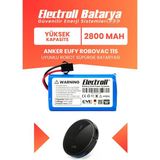 Electroll Anker Eufy Robovac 11S Batarya (Yüksek Kapasite) Naccon 14.4V 2800MAH Akıllı Robot Süpürge Pili