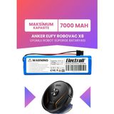 Electroll Anker Eufy Robovac X8 Hybrid Uyumlu Batarya (Maksimum Kapasite) 7000MAH Pil Robot Süpürge Batarya Değişimi