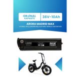 ELECTROLL Arora MADRID MAX Uyumlu Batarya 36V 10Ah Güçlendirilmiş Elektrikli Bisiklet Bataryası