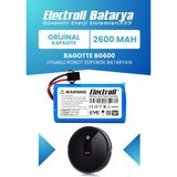 Electroll Bagotte Bg600 Uyumlu Batarya (Orijinal Kapasite) 2600mah Pil Robot Süpürge Batarya Değişimi