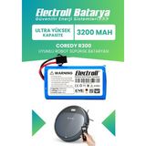 Electroll Coredy R300 Uyumlu Batarya (ULTRA YÜKSEK KAPASİTE) 3200mah Pil Robot Süpürge Batarya Değişimi
