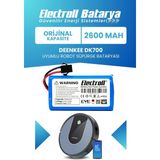 Electroll Deenkee Dk700 Uyumlu Batarya (Orijinal Kapasite) 2600mah Pil Robot Süpürge Batarya Değişimi
