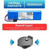 Electroll Dreame L10S Pro Uyumlu Batarya (Orjinal Kapasite) 5200MAH Pil Robot Süpürge Bataryası Değişimi