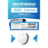 ELECTROLL Dreame Mop F9 Uyumlu Batarya (Orijinal Kapasite) 5200mah Akıllı Pil Robot Süpürge Bataryası Değişimi