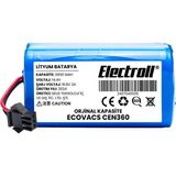 Electroll Ecovacs Cen360 Uyumlu Batarya (ORJİNAL KAPASİTE) 2600mah Pil Robot Süpürge Batarya Değişimi