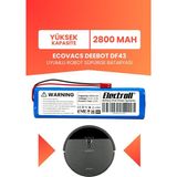 Electroll Ecovacs Deebot DF43 Uyumlu Batarya (Yüksek Kapasite) 2800MAH Pil Robot Süpürge Bataryası Değişimi