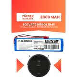 Electroll Ecovacs Deebot DF45 Uyumlu Batarya (Yüksek Kapasite) 2800MAH Pil Robot Süpürge Bataryası Değişimi