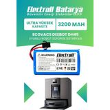 Electroll Ecovacs Deebot Dh45 Uyumlu Batarya (ULTRA YÜKSEK KAPASİTE) 3200mah Pil Robot Süpürge Batarya Değişimi