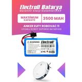Electroll Eufy Robovac 11 Uyumlu Batarya (Maksimum Kapasite) 3500MAH Robot Süpürge AK-T2102311