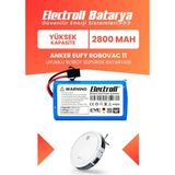 Electroll Eufy Robovac 11 Uyumlu Batarya (Yüksek Kapasite) 2800MAH Robot Süpürge Bataryası AK-T2102311
