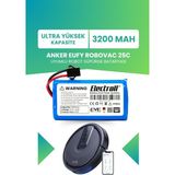Electroll Eufy Robovac 25C Uyumlu Batarya (ULTRA YÜKSEK Kapasite) 3200MAH Pil Robot Süpürge Batarya Değişimi - 1 Adet