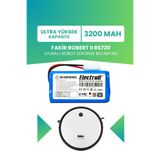 ELECTROLL Fakir Robert Iı Rs720 Uyumlu Batarya (ULTRA YÜKSEK KAPASİTE) 3200mah Pil Robot Süpürge Bataryası