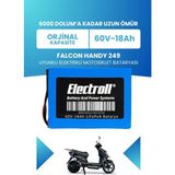 Electroll Falcon Handy 249 Batarya (Standart Kapasite) Lifepo4 60V 18AH Elektrikli Motosiklet Bataryası