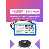 ELECTROLL Homend Alex Laser Pro+ 1283H Uyumlu Batarya (MAKSİMUM KAPASİTE) 3500mah Pil Robot Süpürge Bataryası
