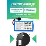 Electroll Ikohs Netbot S14 Uyumlu Batarya (ULTRA YÜKSEK KAPASİTE) 3200mah Pil Robot Süpürge Batarya Değişimi