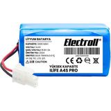Electroll Ilife A4S Pro Uyumlu Batarya (ULTRA YÜKSEK Kapasite) 3200MAH Pil Robot Süpürge Batarya Değişimi - 1 Adet