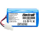 Electroll Ilife V5s Pro Uyumlu Batarya (ULTRA YÜKSEK KAPASİTE) 3200mah Pil Robot Süpürge Batarya Değişimi