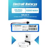 ELECTROLL Imilab V1 Uyumlu Batarya (Orijinal Kapasite) 5200mah Pil Robot Süpürge Bataryası Değişimi Cmsdj707a