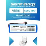 Electroll Lenovo T1s Pro Uyumlu Batarya (Orijinal Kapasite) 5200mah Pil Robot Süpürge Batarya Değişimi