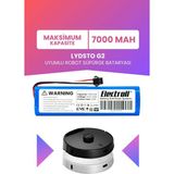 Electroll Lydsto G2 Uyumlu Batarya (Maksimum Kapasite) 7000MAH Pil Robot Süpürge Bataryası Değişimi