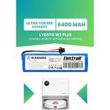 Electroll Lydsto W2 Plus Uyumlu Batarya (ULTRA YÜKSEK KAPASİTE) 6400mah Pil Robot Süpürge Bataryası Değişimi