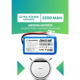 Electroll Medion MD18501 Uyumlu Batarya (ULTRA YÜKSEK KAPASİTE) 3200mah Pil Robot Süpürge Batarya