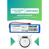 Electroll Medion MD18600 Uyumlu Batarya (Ultra Yüksek Kapasite) 3200MAH Pil Robot Süpürge Bataryası Değişimi