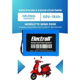 Electroll Mobilette Wind 5500 Batarya (Standart Kapasite) Lifepo4 60V 18AH Elektrikli Motosiklet Bataryası