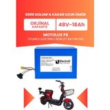 Electroll Motolux F6 Batarya (YÜKSEK KAPASİTE) 48V 18 Ah Lifepo4 (Elektrikli Bisiklet Için)