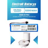 Electroll Omid I8 Pro Batarya (Orijinal Kapasite) 5200mah Pil Akıllı Robot Süpürge Batarya Değişimi