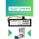 Electroll Philips Homerun 7000 Serisi Aqua XU7100/02 Batarya (Ultra Yüksek Kapasite) 6400MAH Robot Süpürge Pili
