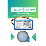 Electroll Proscenic 830t Uyumlu Batarya (ULTRA YÜKSEK KAPASİTE) 3200mah Pil Robot Süpürge Bataryası Değişimi
