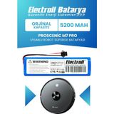 Electroll Proscenic Lds M7 Pro Uyumlu Batarya (Orijinal Kapasite) 5200MAH Pil Robot Süpürge Batarya Değişimi - 1 Adet