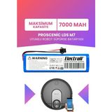 Electroll Proscenic Lds M7 Uyumlu Batarya (Maksimum Kapasite) 7000MAH Pil Robot Süpürge Bataryası Değişimi