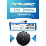 Electroll Proscenic Lds M7 Uyumlu Batarya (Orijinal Kapasite) 5200MAH Pil Robot Süpürge Batarya Değişimi - 1 Adet