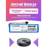 Electroll Proscenic M6 Uyumlu Batarya (Maksimum Kapasite) 7000MAH Pil Robot Süpürge Bataryası Değişimi