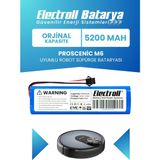 Electroll Proscenic M6 Uyumlu Batarya (Orijinal Kapasite) 5200mah Pil Robot Süpürge Batarya Değişimi