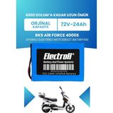 Electroll Rks Air Force 4000S Batarya (Standart Kapasite) Lifepo4 72V 24AH Elektrikli Motosiklet Bataryası