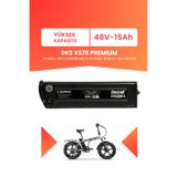 ELECTROLL RKS XS75 PREMIUM Uyumlu 48V 15Ah (Yüksek Kapasite) Güçlendirilmiş Elektrikli Bisiklet Bataryası