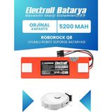 Electroll Roborock Q8 Batarya Kutulu (Orijinal Kapasite) 5200mAh Pil Akıllı Robot Süpürge Batarya Değişimi - 1 Adet