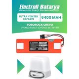 Electroll Roborock Qrevo Uyumlu Batarya (Ultra Yüksek Kapasite) 6400MAH Kutulu Robot Süpürge Pil Değişimi
