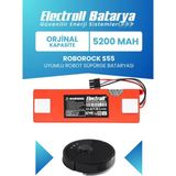 Electroll Roborock S55 Uyumlu Batarya (Orijinal Kapasite) 5200MAH Pil Kutulu Robot Süpürge Bataryası Değişimi