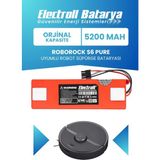 Electroll Roborock S6 Pure Uyumlu Batarya (Orijinal Kapasite) 5200mah Pil Robot Süpürge Batarya Değişimi - 1 Adet