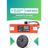 Electroll Roborock S6 Pure Uyumlu Batarya (Ultra Yüksek Kapasite) 6400MAH Kutulu Robot Süpürge Pil Değişimi