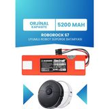 Electroll Roborock S7 Uyumlu Batarya (ORJİNAL KAPASİTE) 5200mah Pil Kutulu Robot Süpürge Bataryası Değişimi - 1 Adet