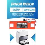 Electroll ROBOROCK S8 MAXV ULTRA Uyumlu Batarya (Orijinal Kapasite) 5200MAH Pil Robot Süpürge Batarya Değişimi