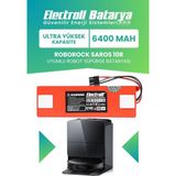 Electroll Roborock Saros 10R Uyumlu Batarya (Ultra Yüksek Kapasite) 6400MAH Kutulu Robot Süpürge Pil Değişimi