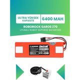 Electroll Roborock Saros Z70 Uyumlu Batarya (Ultra Yüksek Kapasite) 6400MAH Kutulu Robot Süpürge Pil Değişimi