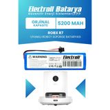 ELECTROLL Robx R7 Uyumlu Batarya (Orijinal Kapasite) 5200mah Pil Robot Süpürge Bataryası Değişimi